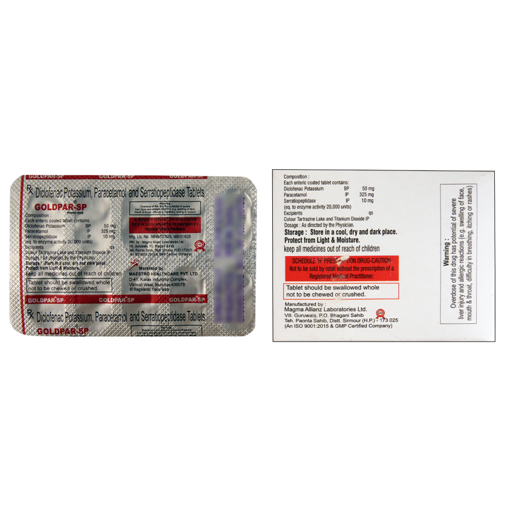Buy Goldpar-SP 10 Tablets Online at Best Prices | Wellness Forever