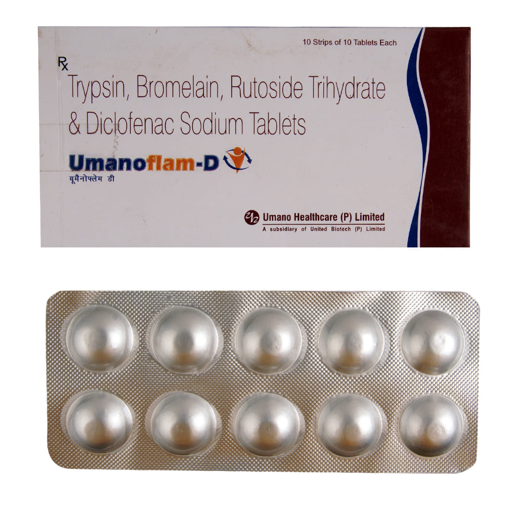 Buy Umanoflam-D 10 Tablets Online at Best Prices | Wellness Forever
