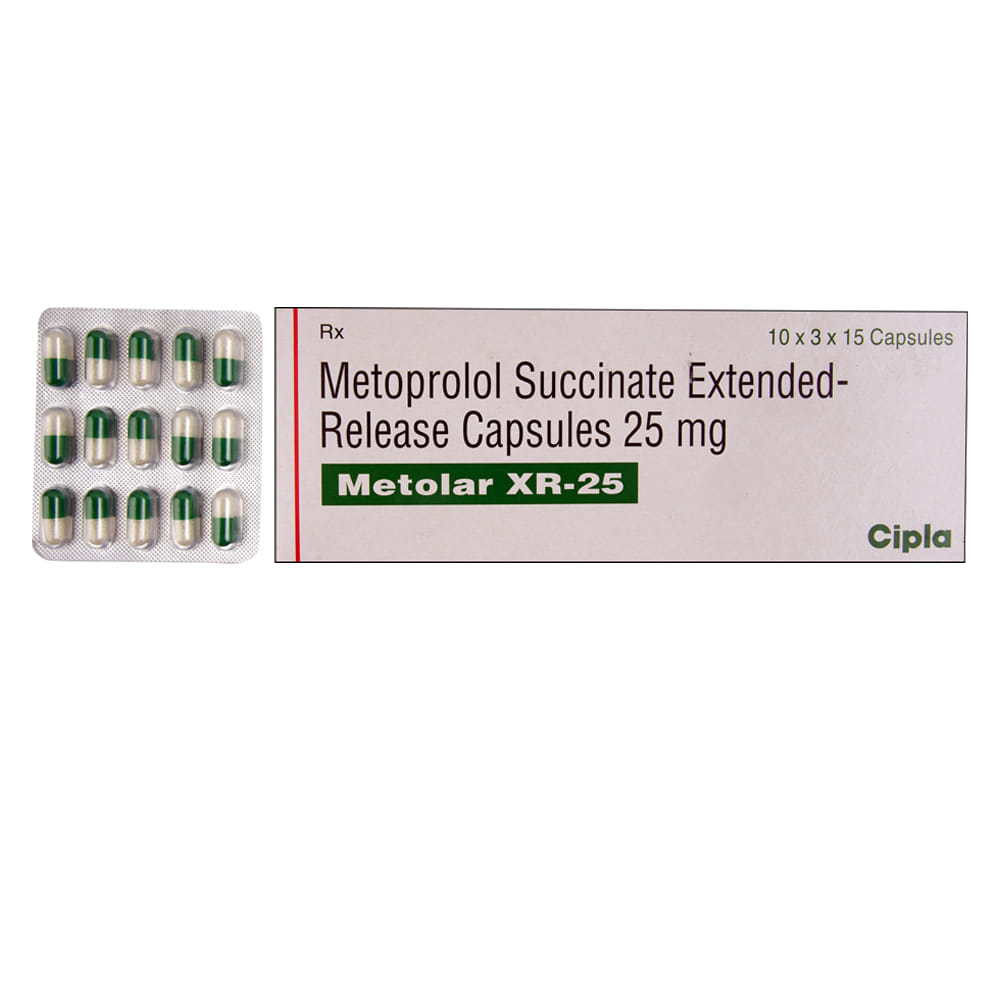 Metolar R Tablet Buy Metolar-XR 25mg 15 Capsules Online at Best Prices | Wellness Forever
