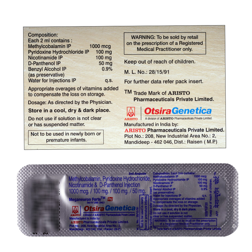 Mega Neuron Inj Buy Meganeuron-Forte Injection Ampoule 2 ml Online at Best Prices ...