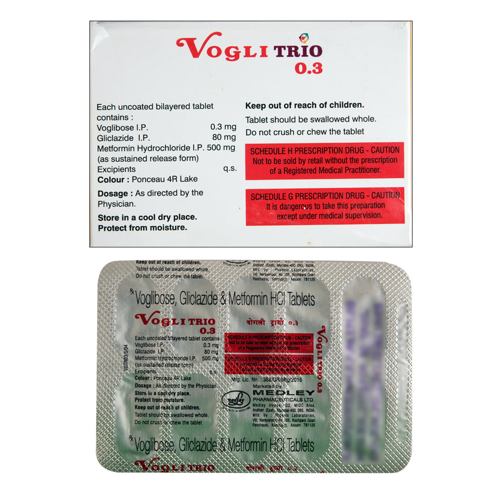 Buy Vogli-Trio 0.3mg 10 Tablets Online at Best Prices | Wellness Forever