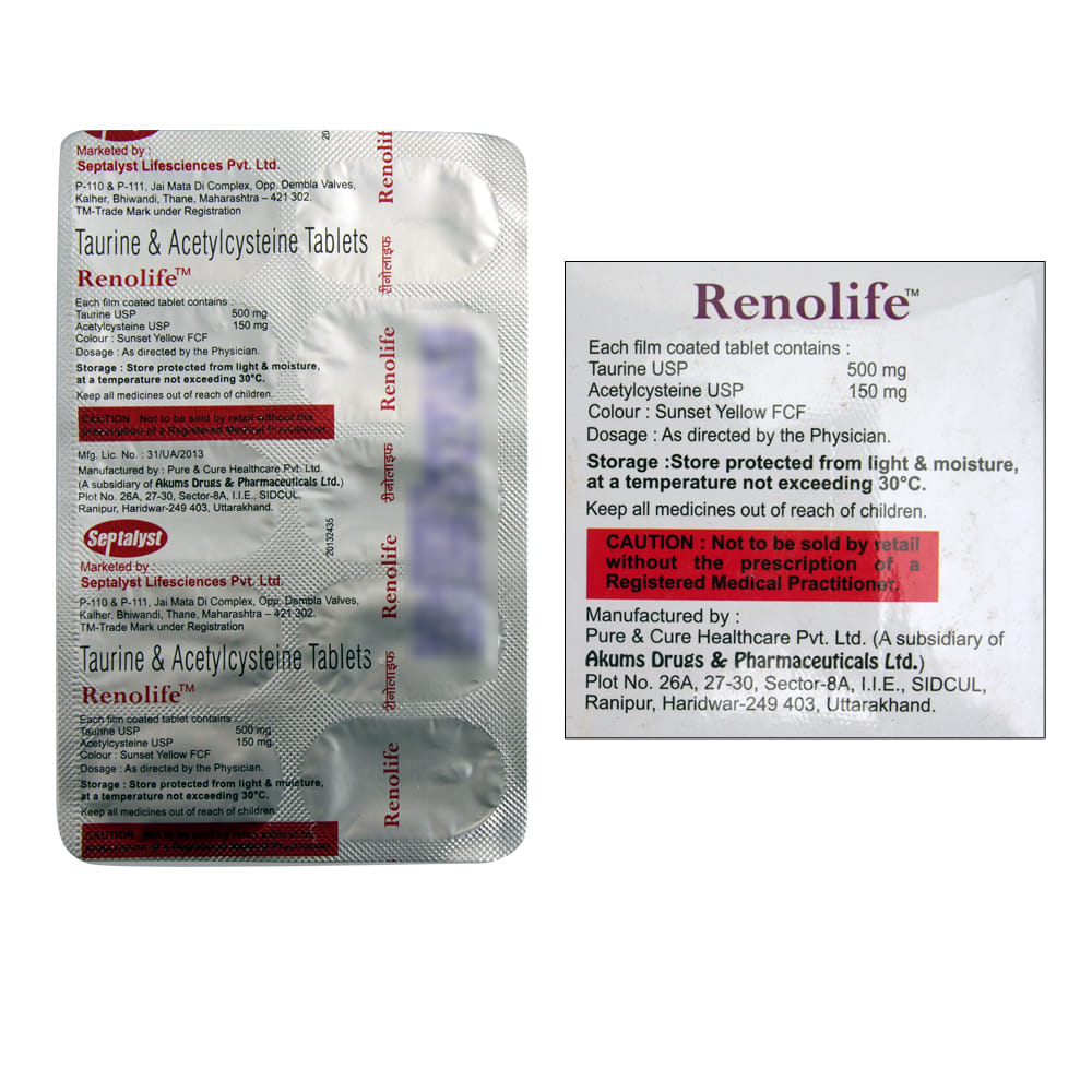 Buy Renolife 10 Tablets Online at Best Prices | Wellness Forever