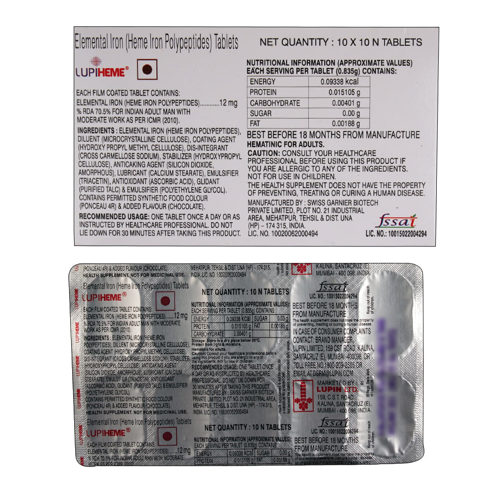 Buy Lupiheme 10 Tablets Online at Best Prices | Wellness Forever