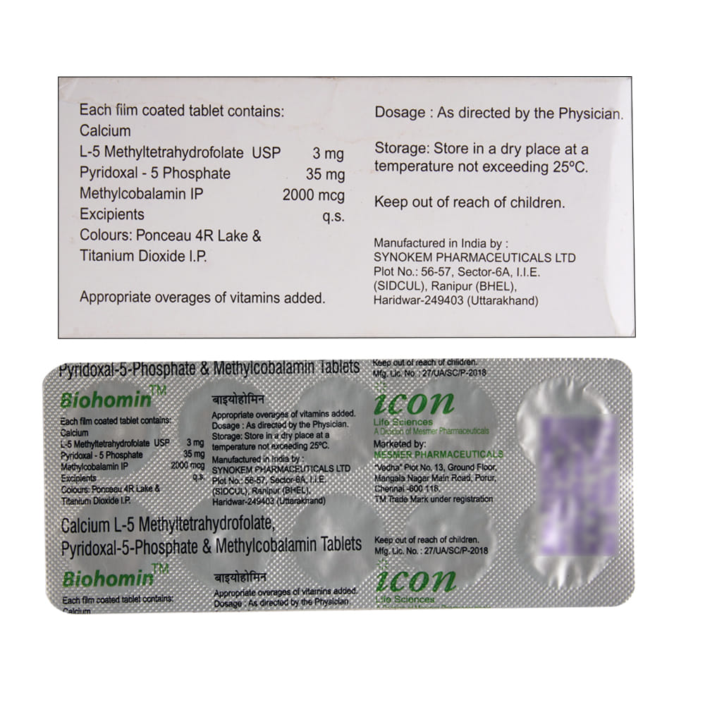 Biohomin Buy Biohomin 10 Tablets Online at Best Prices | Wellness Forever