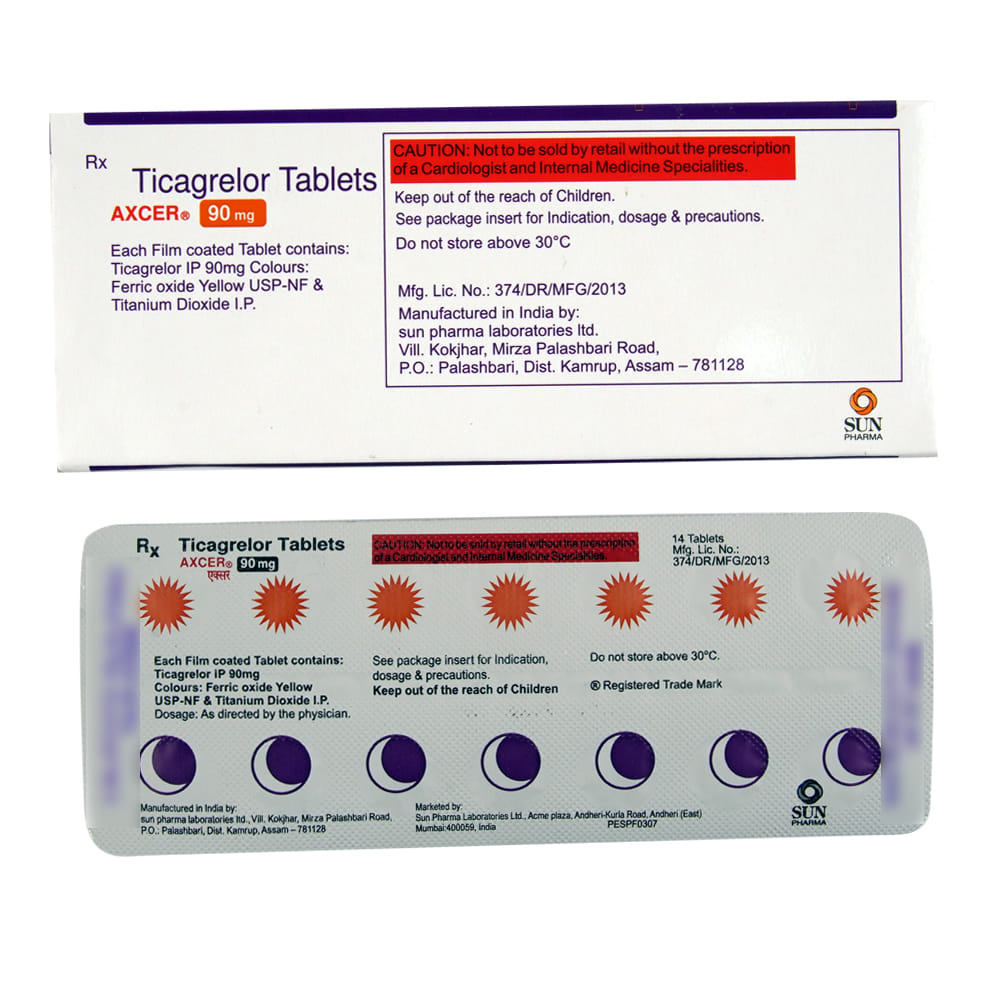 Buy Axcer 90mg 14 Tablets Online at Best Prices | Wellness Forever