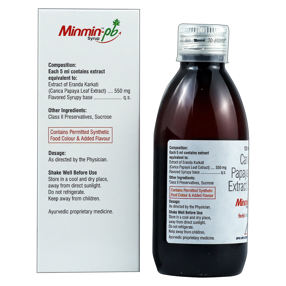 Buy Minmin-PB Syrup 120 ml Online at Best Prices | Wellness Forever
