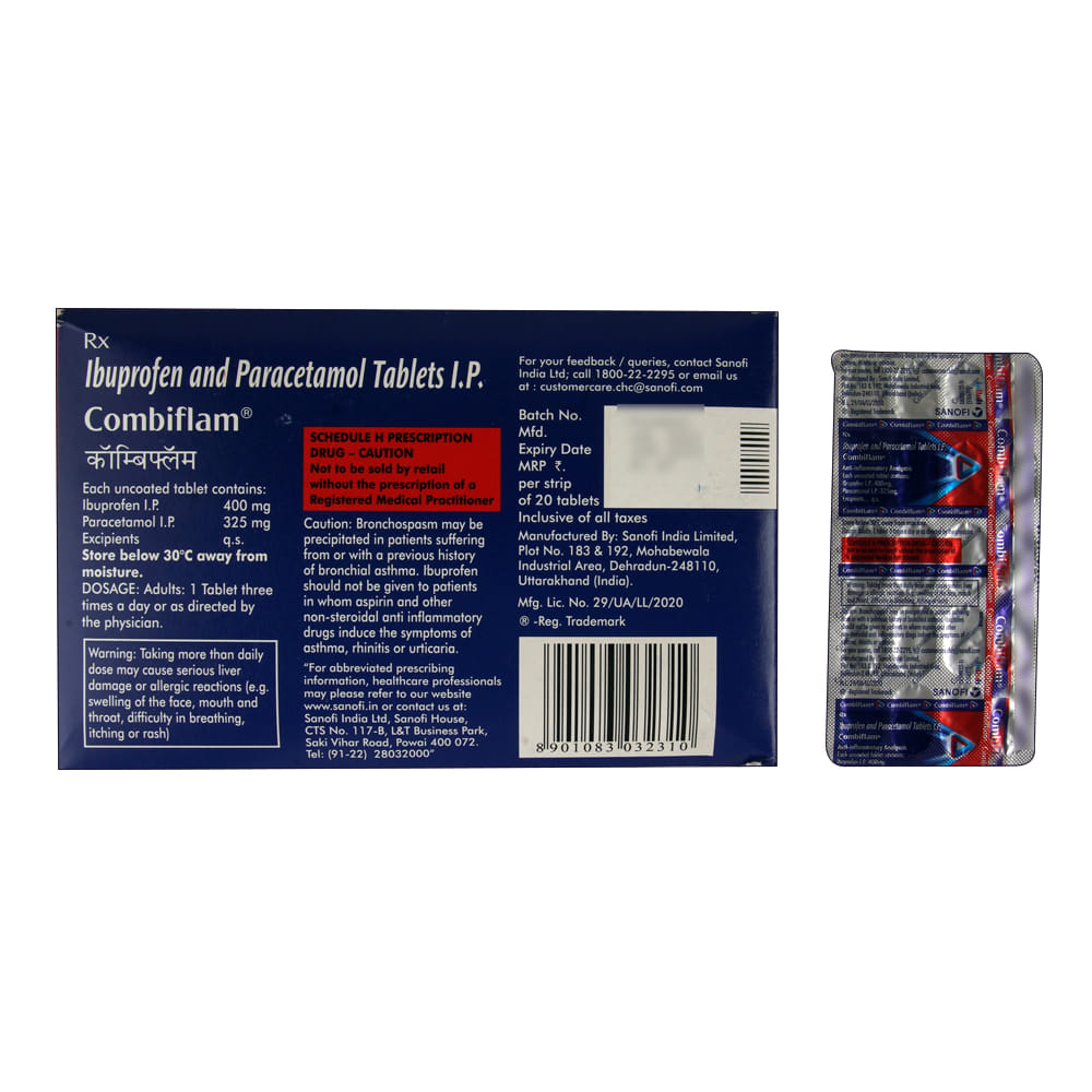 Buy Combiflam 20 Tablets Online at Best Prices | Wellness Forever