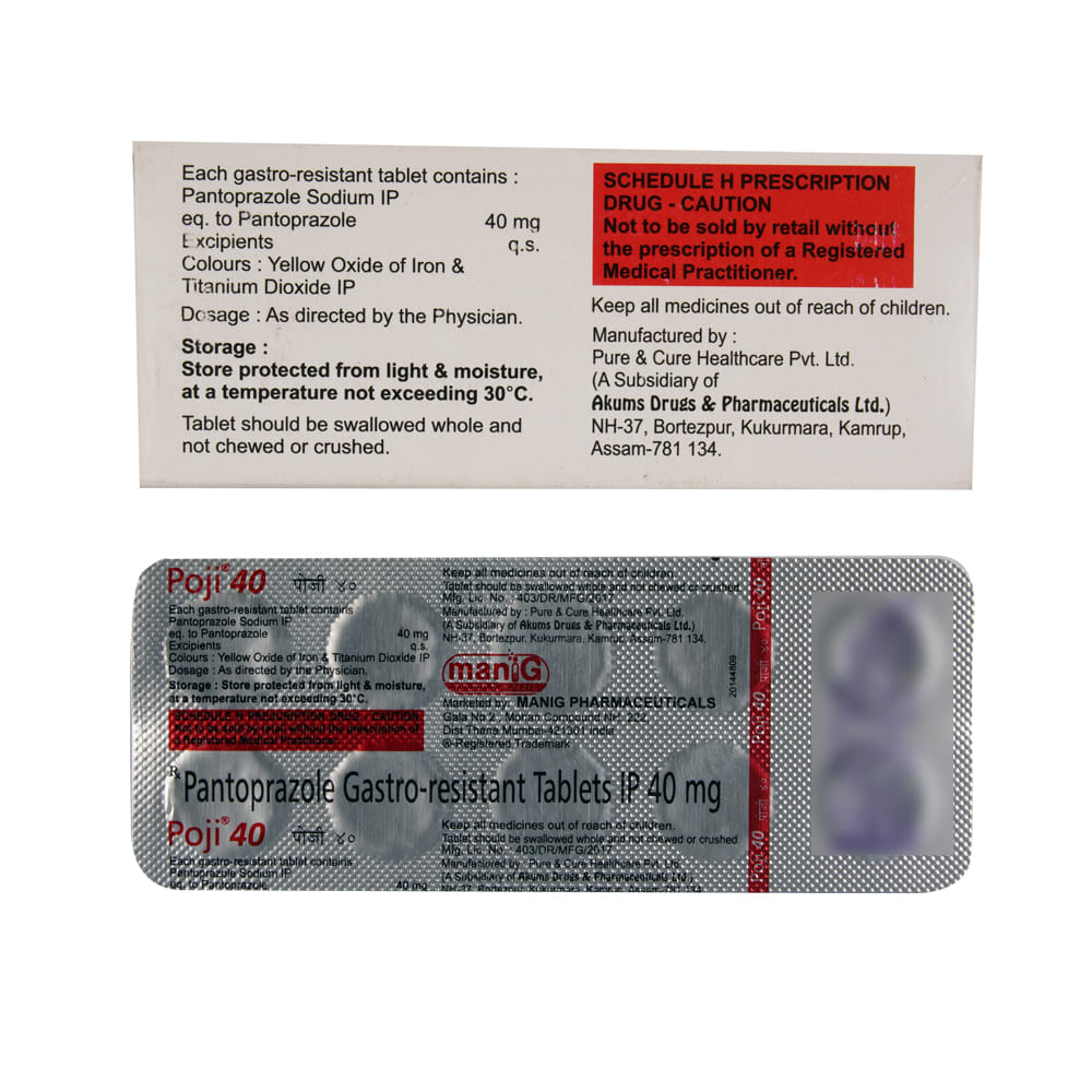 Buy Poji 40mg 10 Tablets Online at Best Prices | Wellness Forever