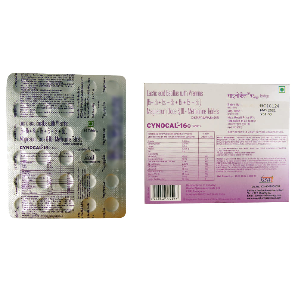 Buy Cynocal 16mg 30 Tablets Online at Best Prices | Wellness Forever