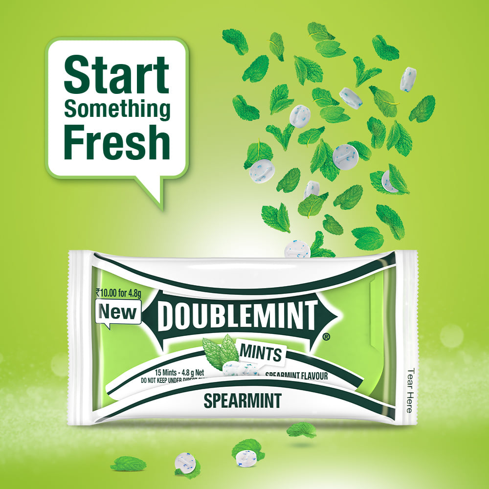 Buy Wrigley's Doublemint Chewy Mints, Spearmint, 4.8 g Online at Best ...