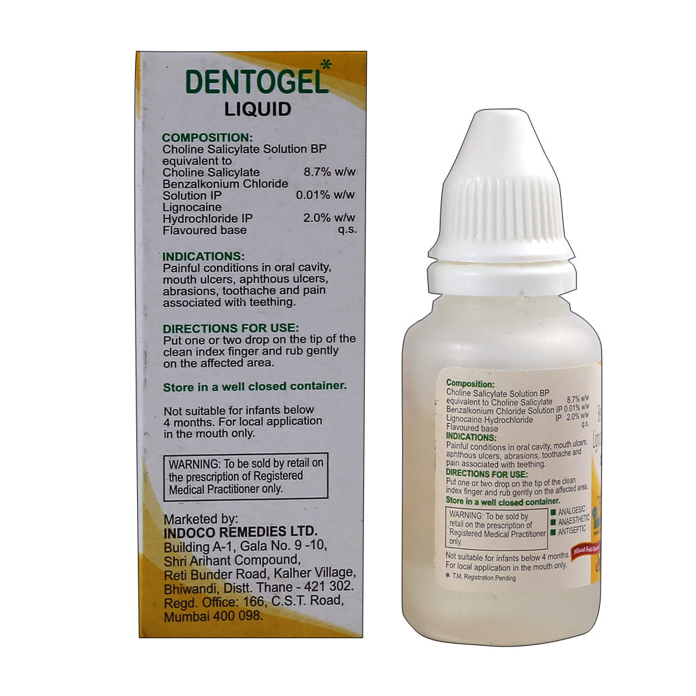 Buy Dentogel Liquid 20 g Online at Best Prices | Wellness Forever