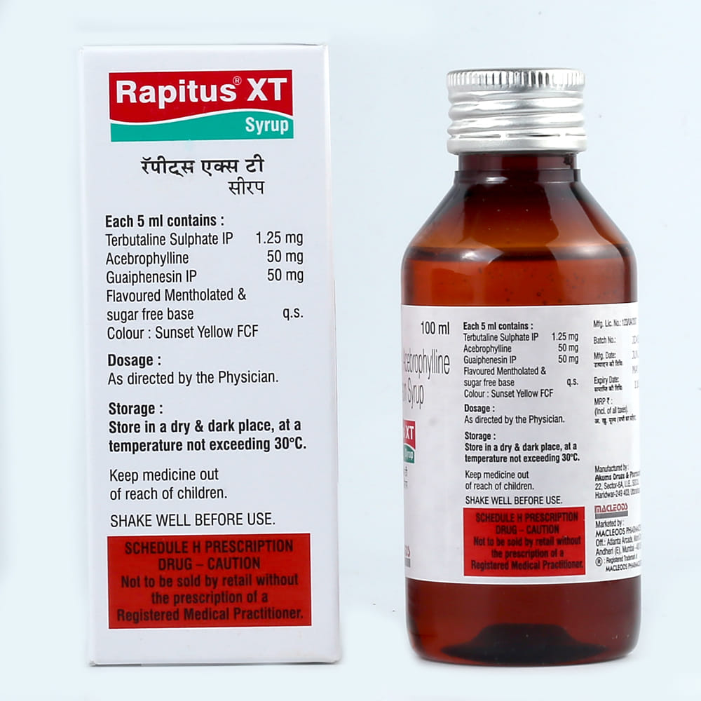 Buy Rapitus XT Syrup 100 ml Online at Best Prices | Wellness Forever
