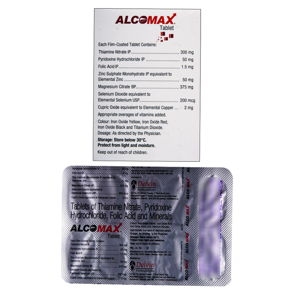 Buy Alcomax 10 Tablets Online at Best Prices | Wellness Forever