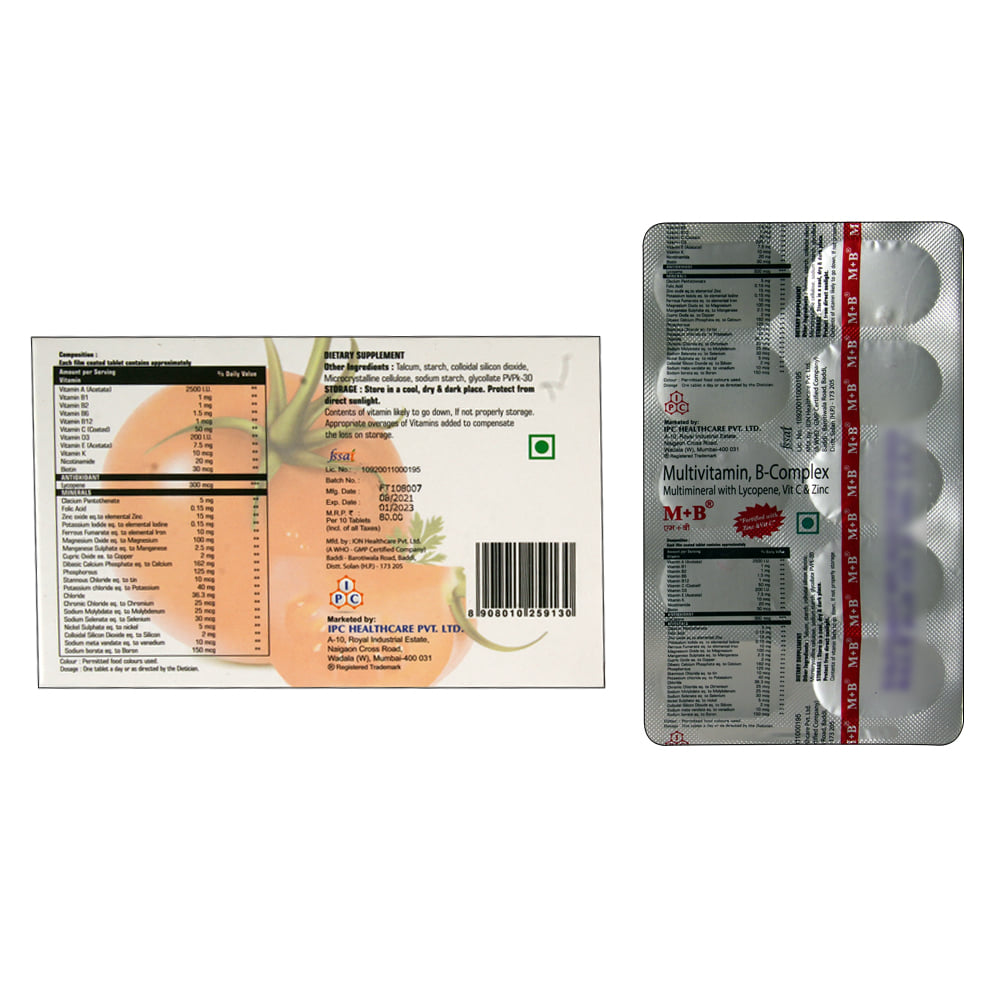 Buy M-Plus-B 10 Tablets Online at Best Prices | Wellness Forever