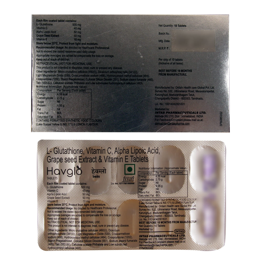 Buy Havglo 10 Tablets Online at Best Prices | Wellness Forever