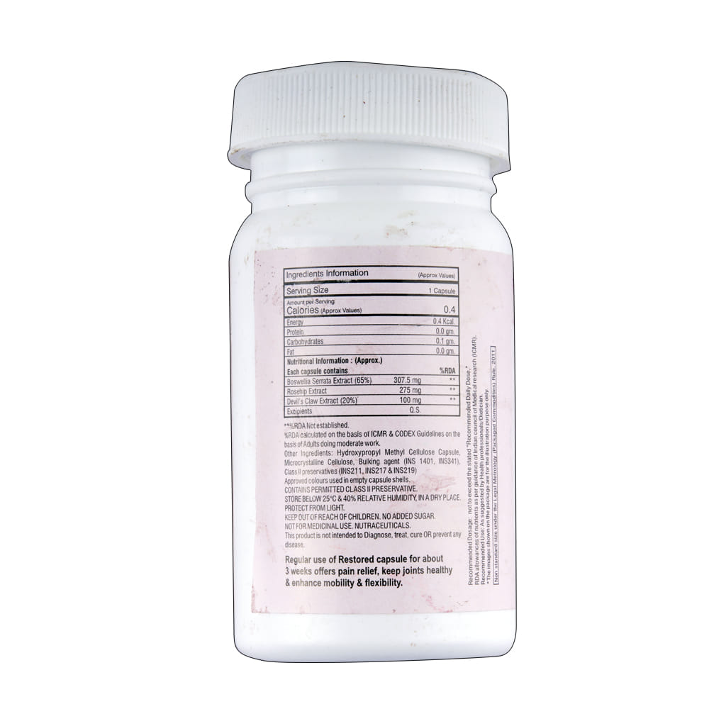 Buy Restored 30 Capsules Online at Best Prices | Wellness Forever