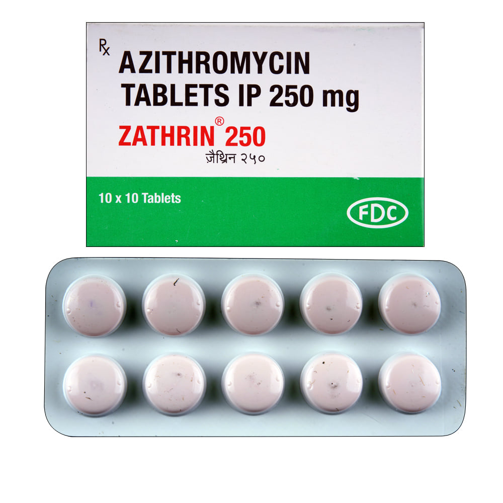 Buy Zathrin 250mg 10 Tablets Online at Best Prices | Wellness Forever