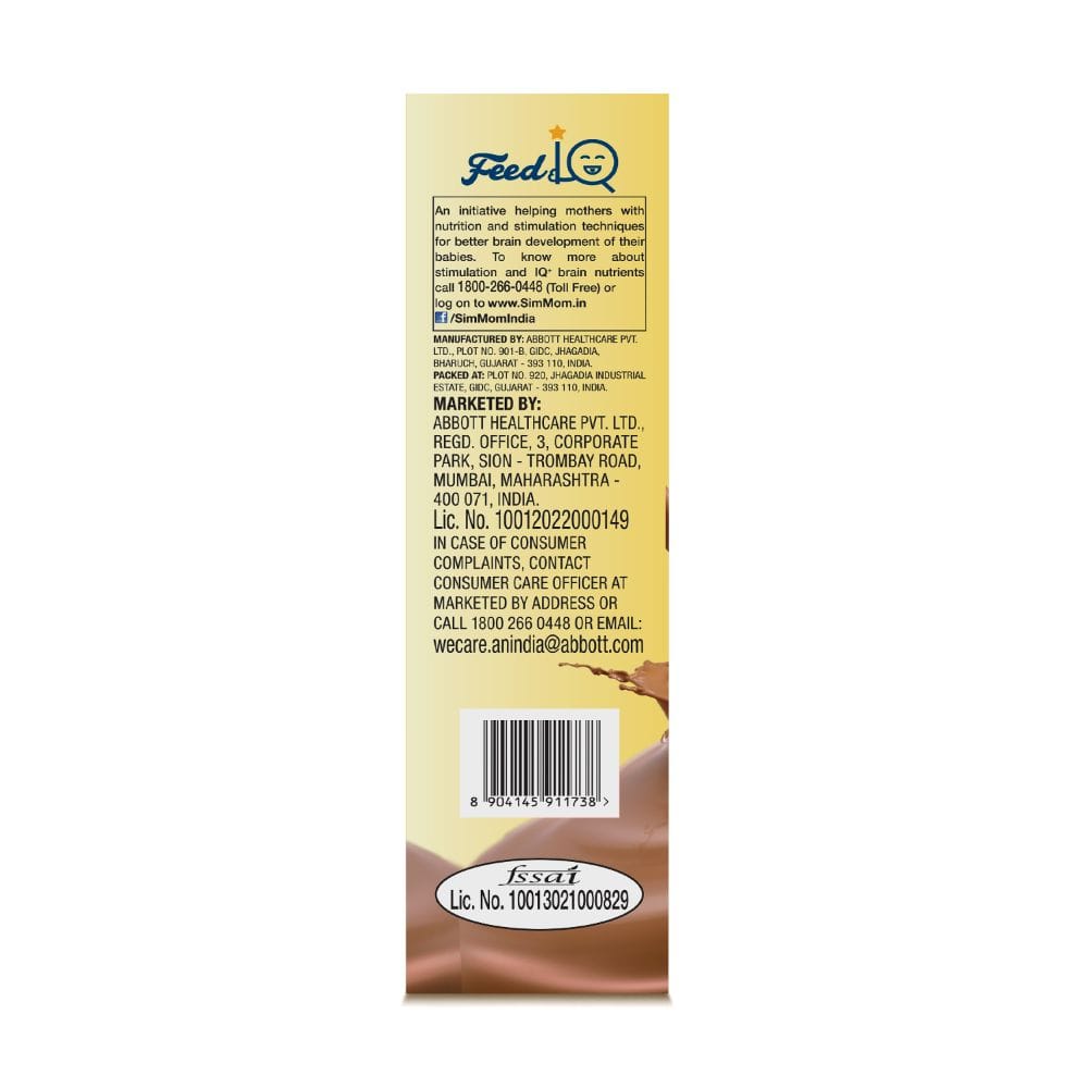 Buy SIMMOM IQ CHOCOLATE PWDR REF 400GM Online at Best Prices | Wellness ...