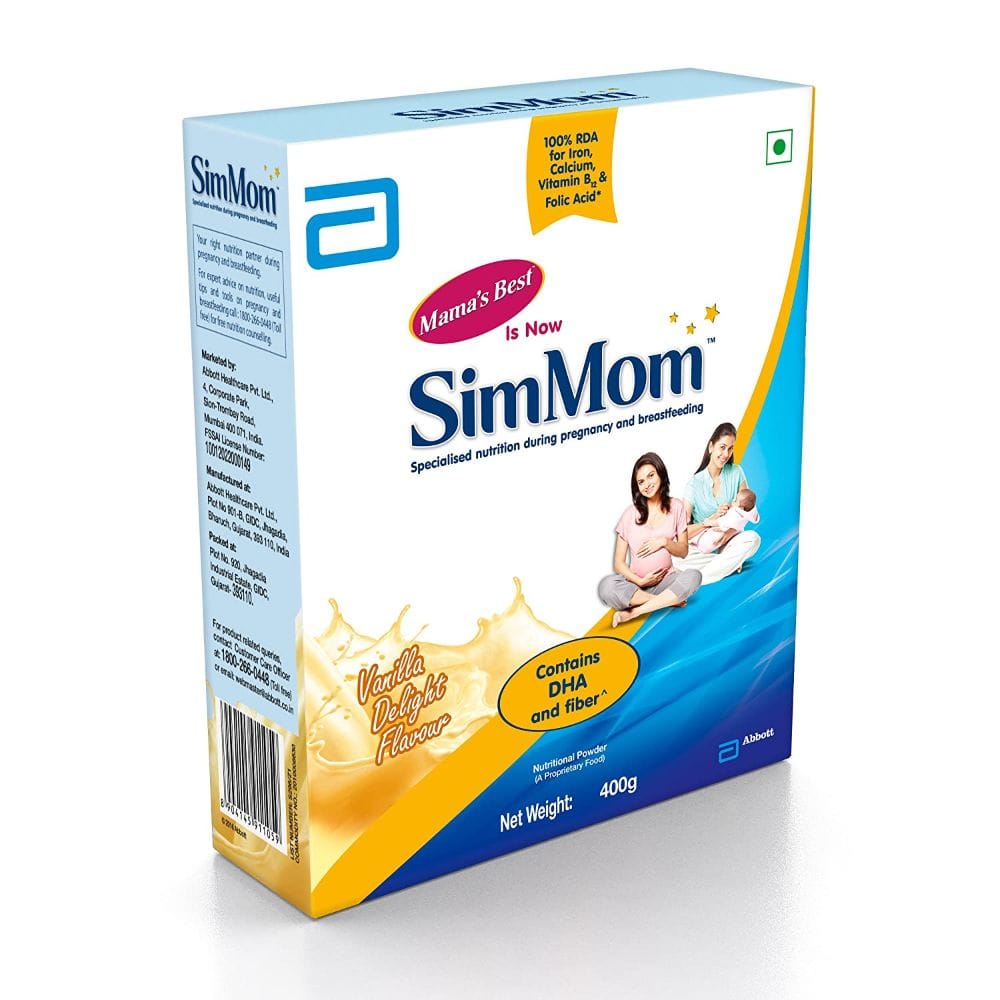 Buy Simmom IQ+ Vanilla Delight Powder, 400 g Refill Pack Online at Best ...