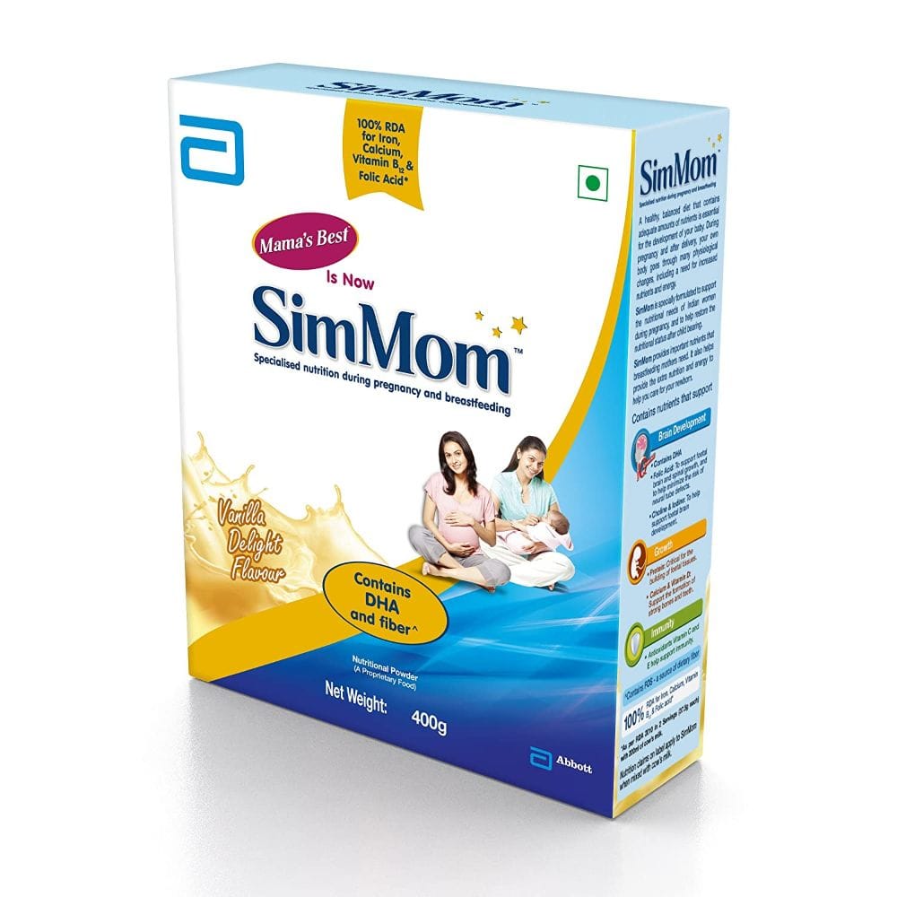 Buy Simmom IQ+ Vanilla Delight Powder, 400 g Refill Pack Online at Best ...