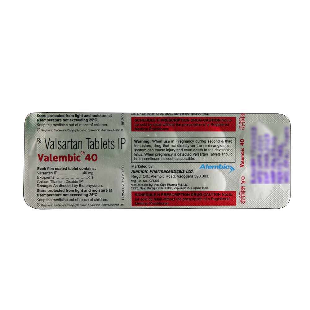 Valembic Buy Valembic 40mg 10 Tablets Online at Best Prices | Wellness Forever