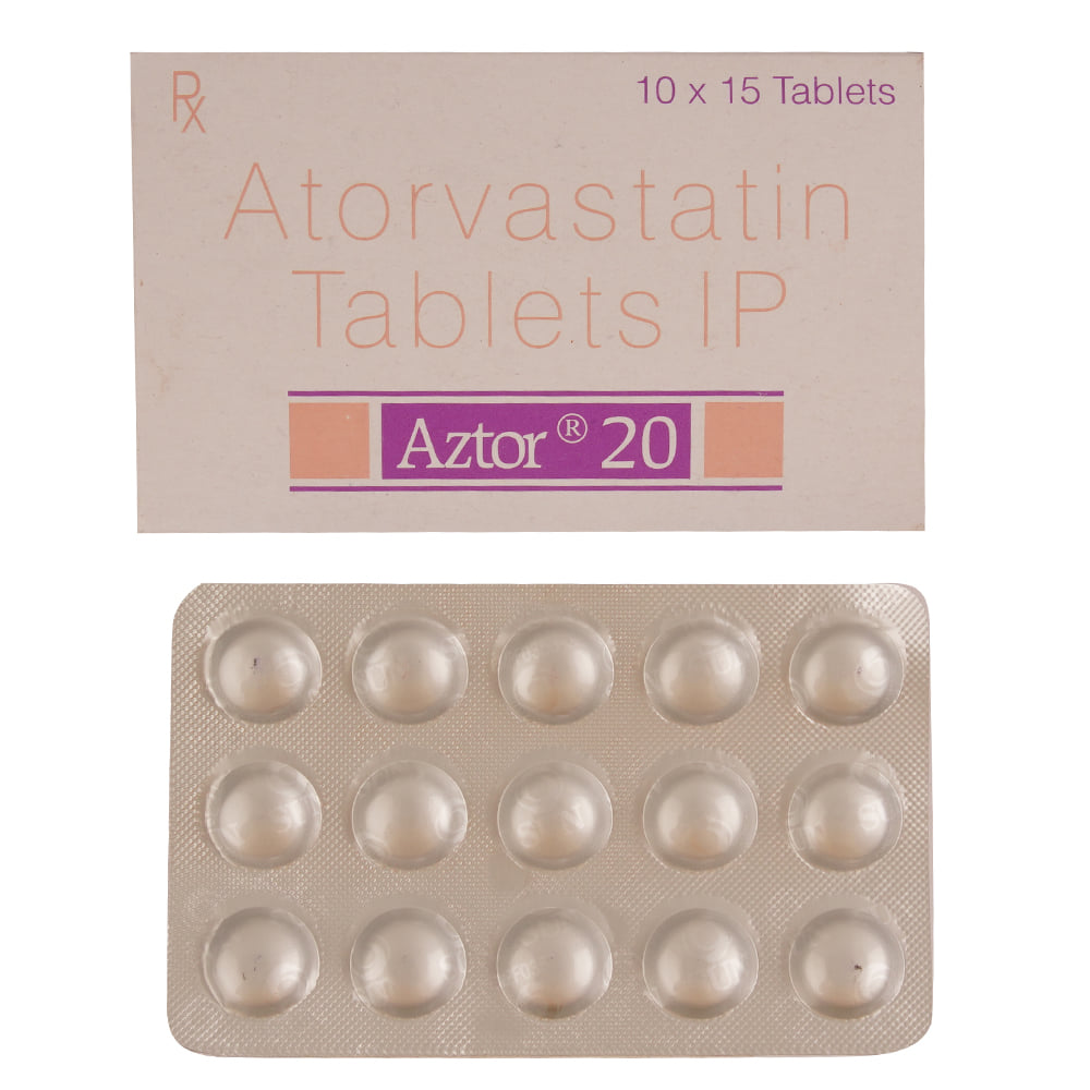 Buy Aztor 20mg 15 Tablets Online at Best Prices | Wellness Forever