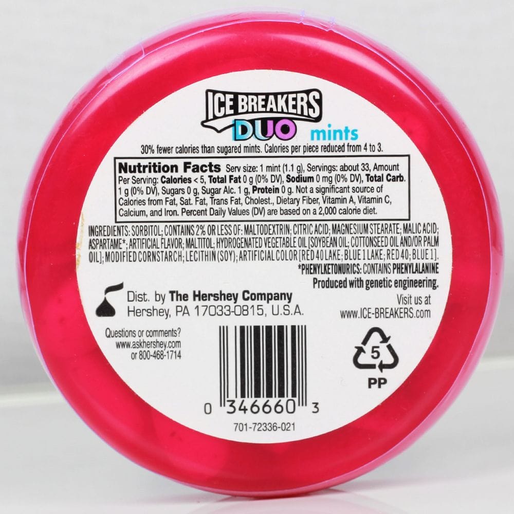 Ice Breakers Duo Raspberry Mints Buy Ice Breakers Duo Mints Raspberry 36g Online at Best Prices ...