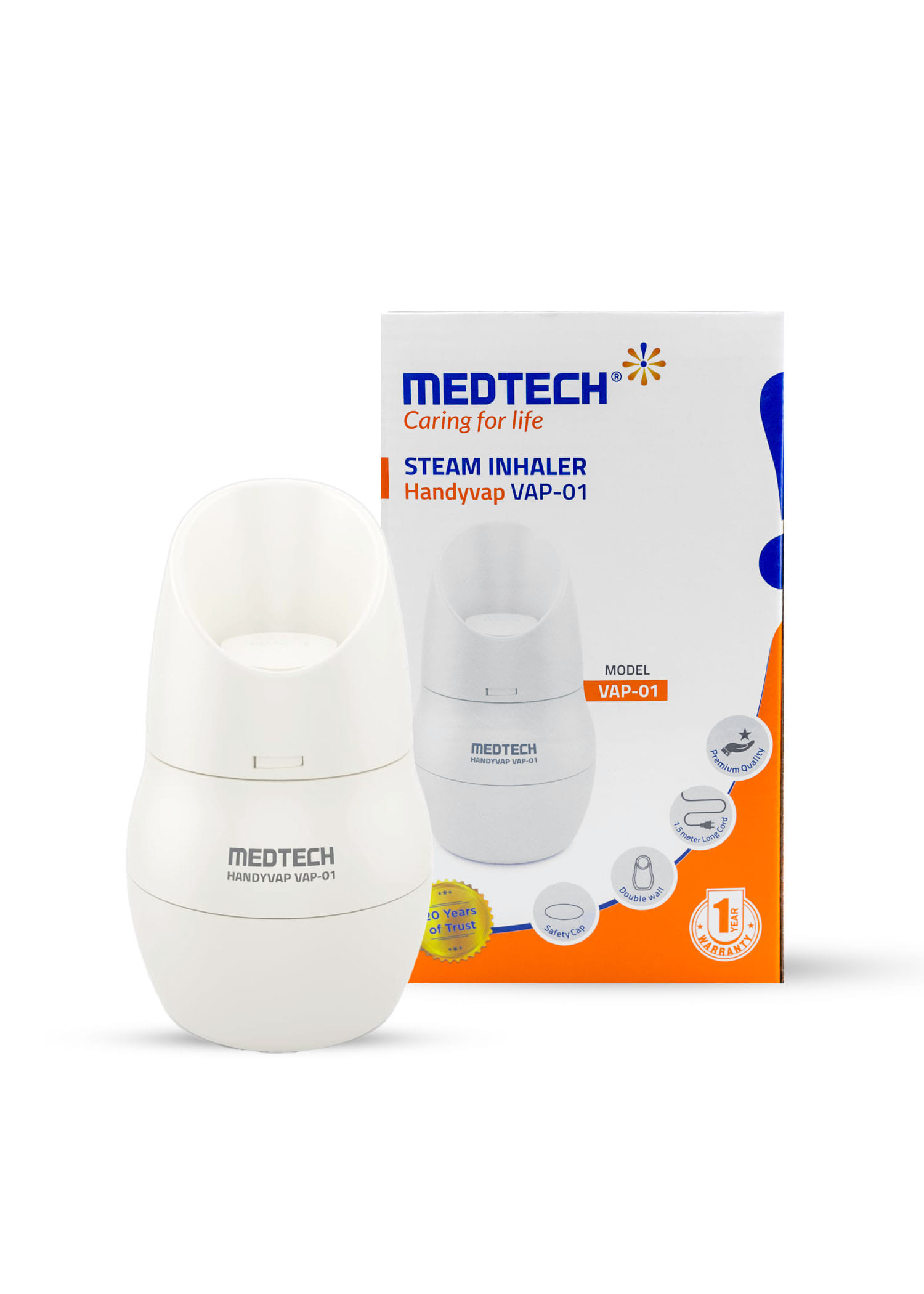 Buy MEDTECH Steam Inhaler VAP 01 Steam Vaporizer Machine, Facial Steamer,  and Steam Inhaler for Cold, Cough & Sinus, Suitable for Men, Women & Kids  Online at Best Prices | Wellness Forever