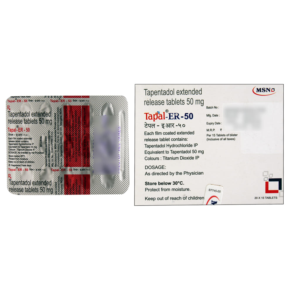 Buy Tapal-Er 50Mg 15Tablets Online at Best Prices