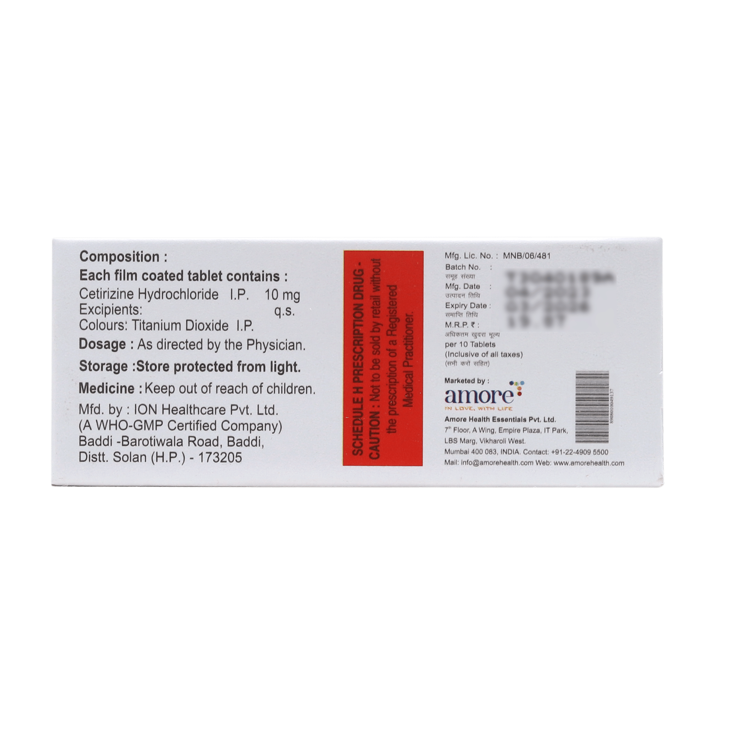Buy Agmacet 10mg 10 Tablets Online at Best Prices | Wellness Forever