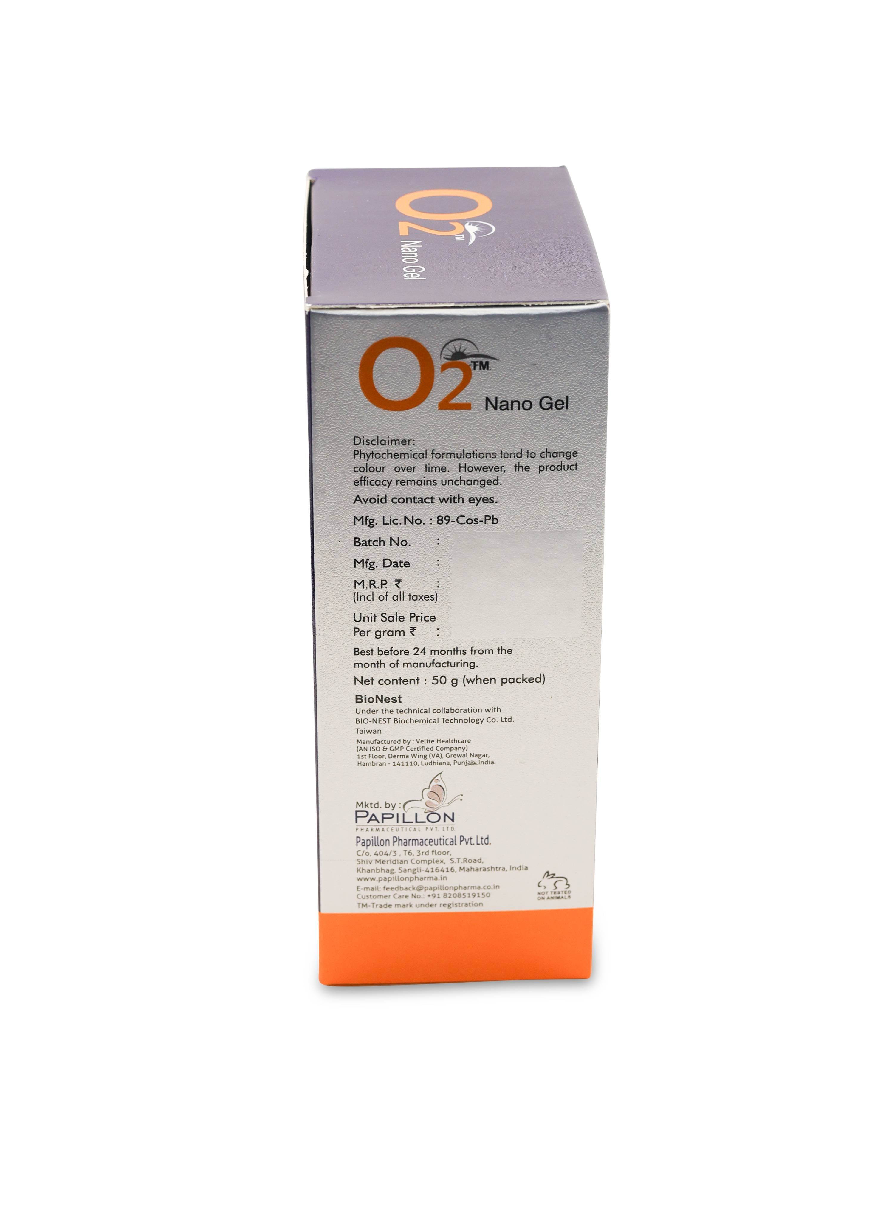 Buy O2 Nano Gel 50g Online at Best Prices | Wellness Forever