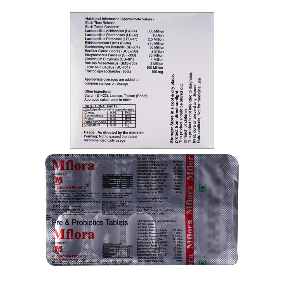 Buy Mflora 10 Tablets Online at Best Prices | Wellness Forever