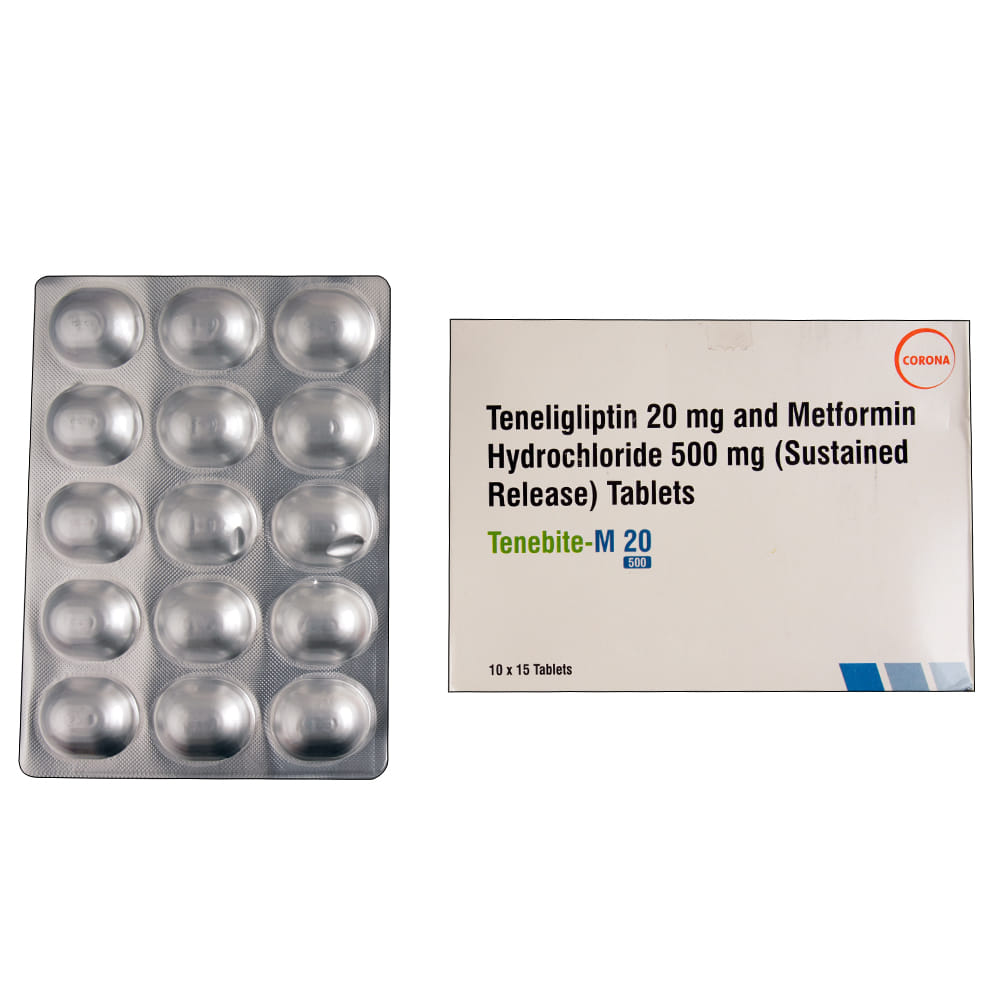 Tenebite 20 Buy Tenebite-M 20/500mg 15 Tablets Online at Best Prices | Wellness Forever