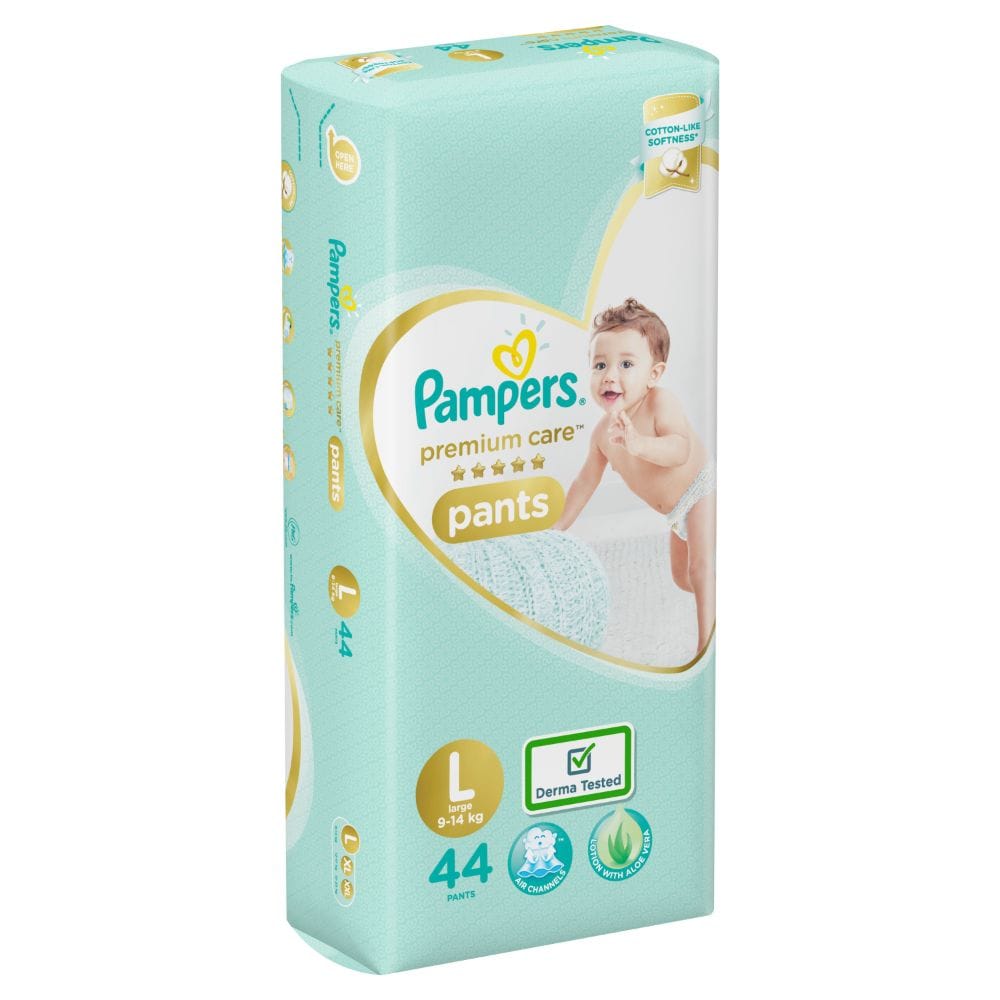 Buy Pampers Diaper Premium Care Pants L 44 Pieces Online at Best