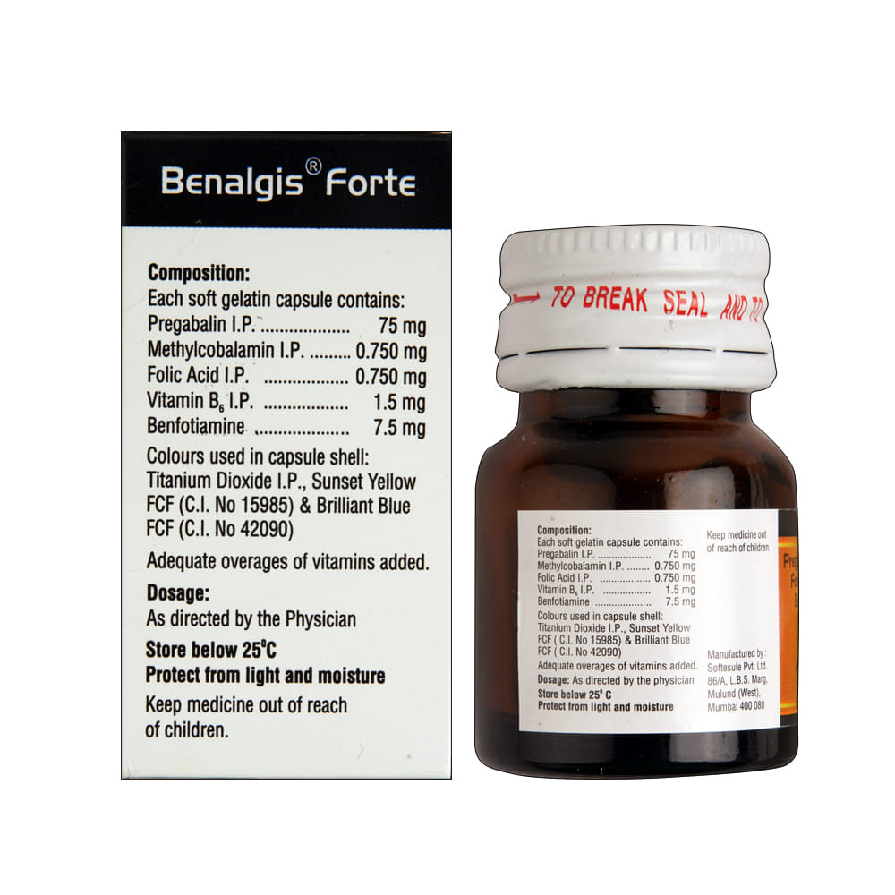 Buy Benalgis-Forte 15 Capsules Online at Best Prices | Wellness Forever