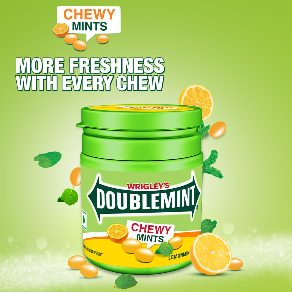 Buy Wrigley's Doublemint Chewy Mints Lemon 80.85g Online at Best Prices ...
