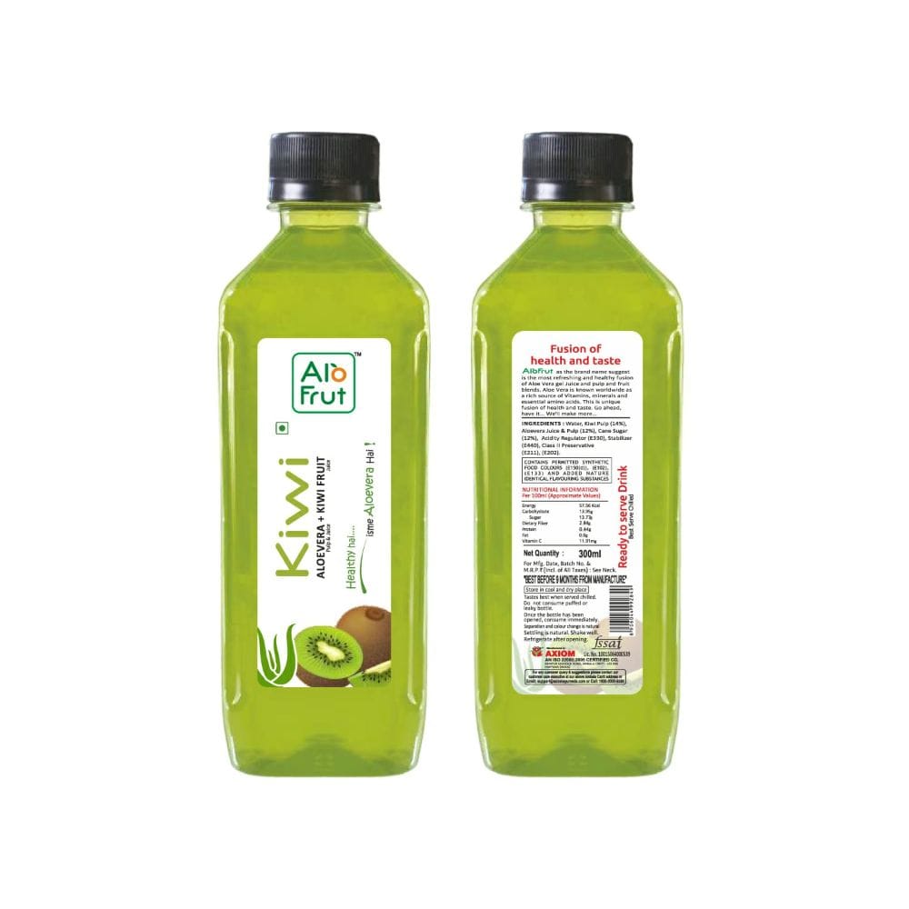 Buy Alo Frut Kiwi Juice With Aloe Vera 300ml Online at Best Prices |  Wellness Forever