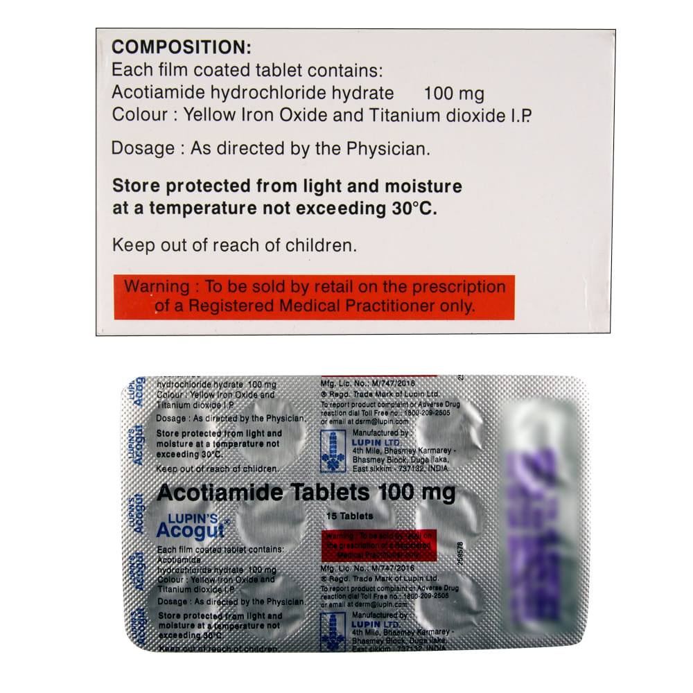 Buy Acogut 100mg 15 Tablets Online at Best Prices | Wellness Forever