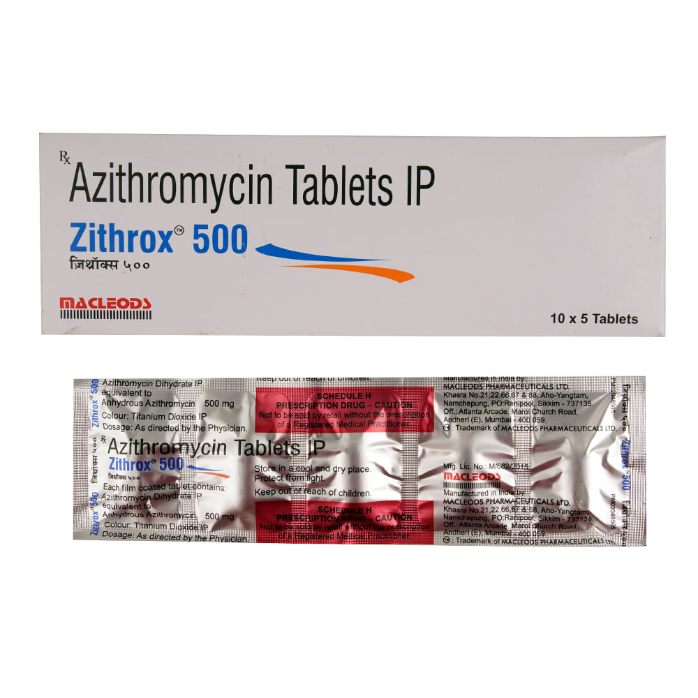 Zithrox Buy Zithrox 500mg 5 Tablets Online at Best Prices | Wellness Forever