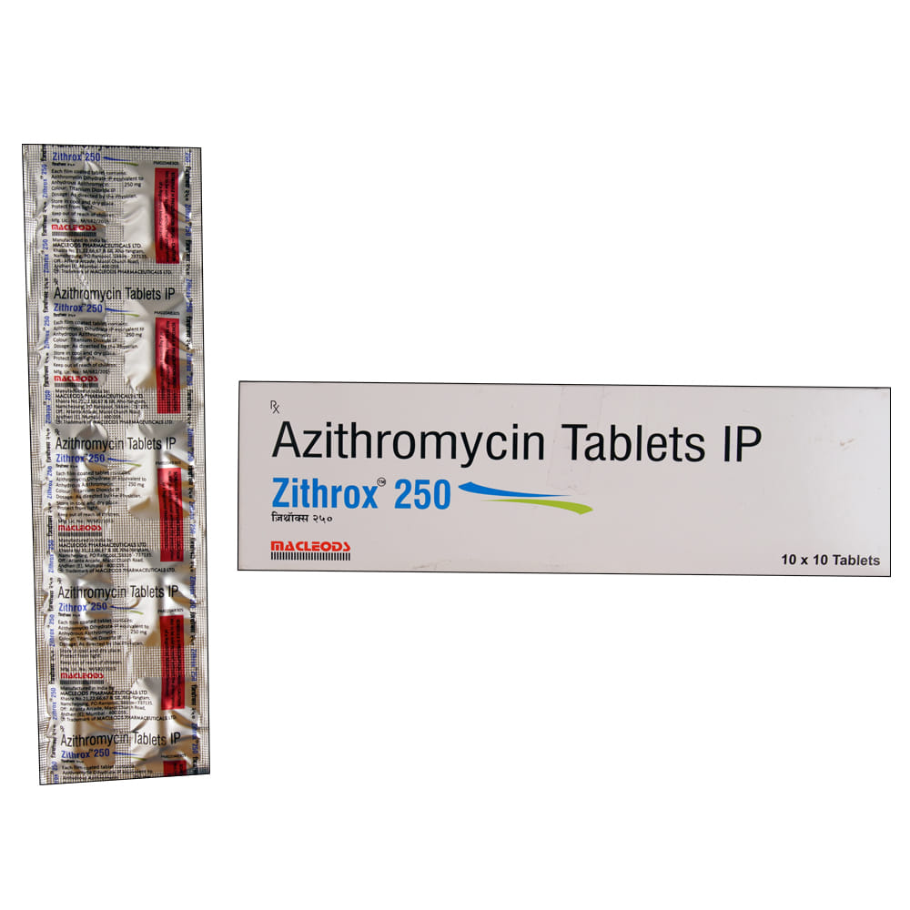 Buy Zithrox 250mg 10 Tablets Online at Best Prices | Wellness Forever