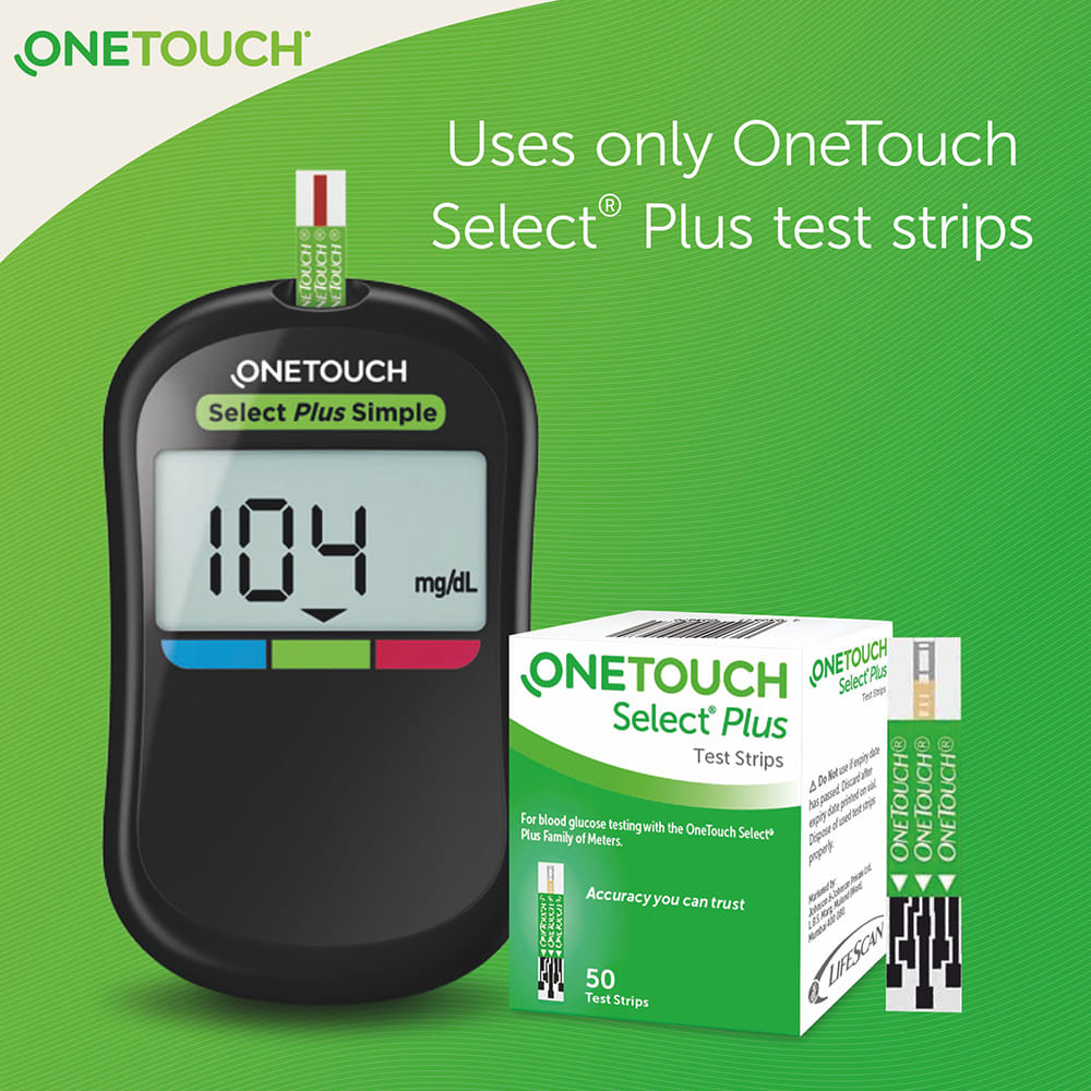 Buy OneTouch Select Plus 50 Strips Online at Best Prices | Wellness Forever