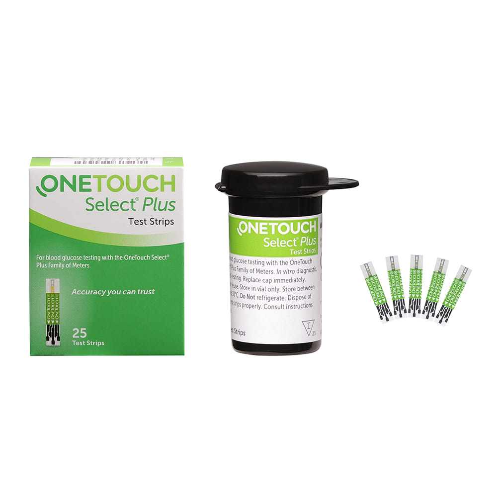 Buy OneTouch Select Plus Test Strips 25 strips Online at Best Prices ...