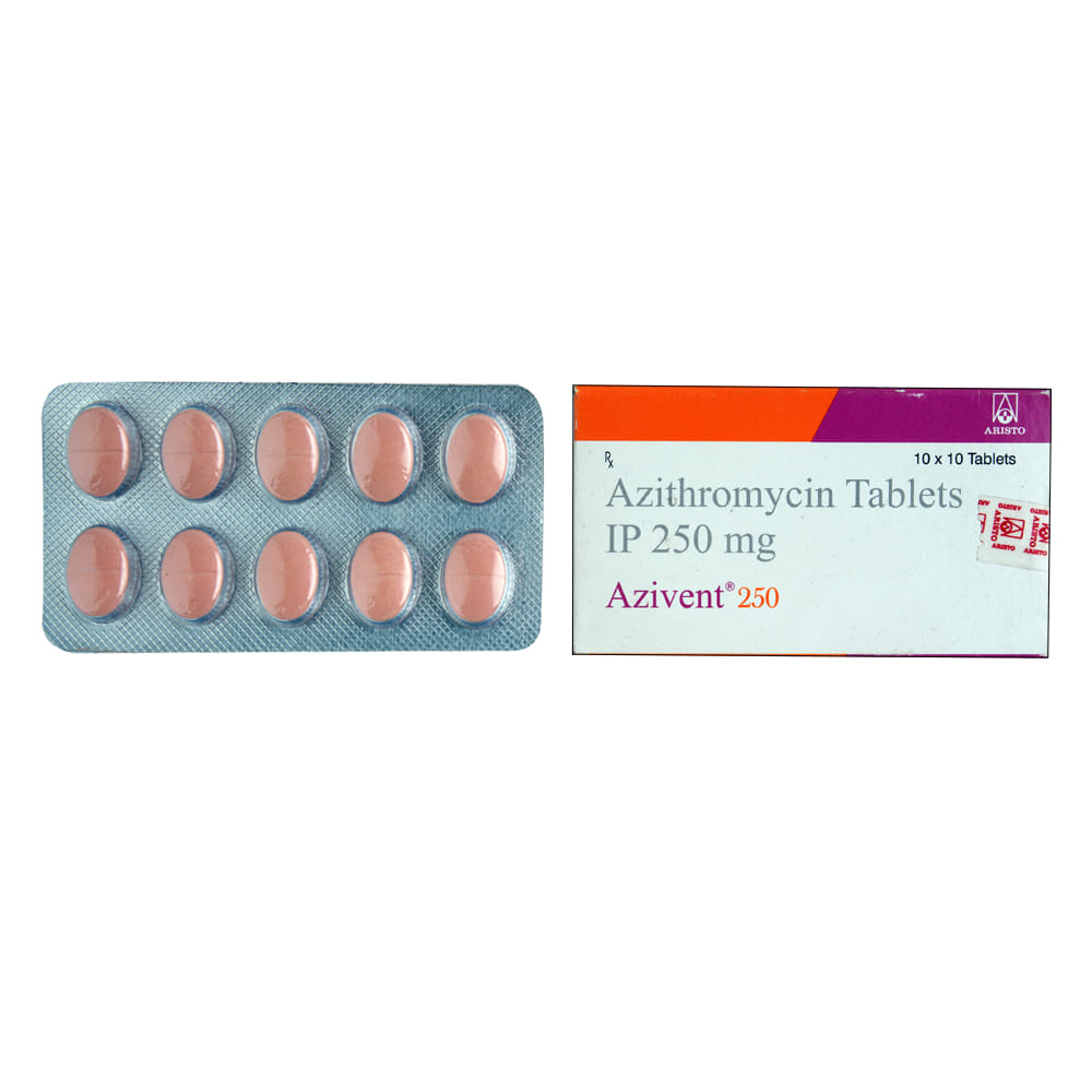 Buy Azivent 250mg 10 Tablets Online at Best Prices | Wellness Forever
