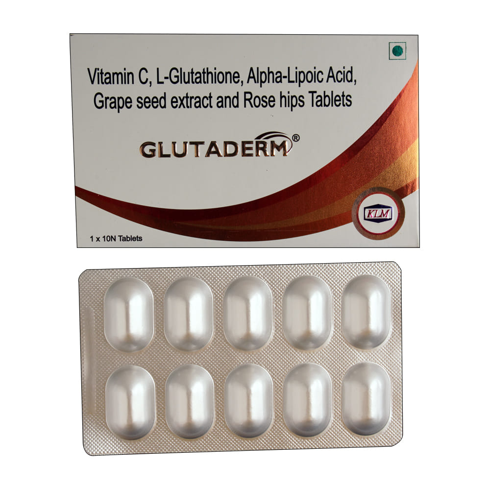 Buy Glutaderm 10 Tablets Online at Best Prices | Wellness Forever