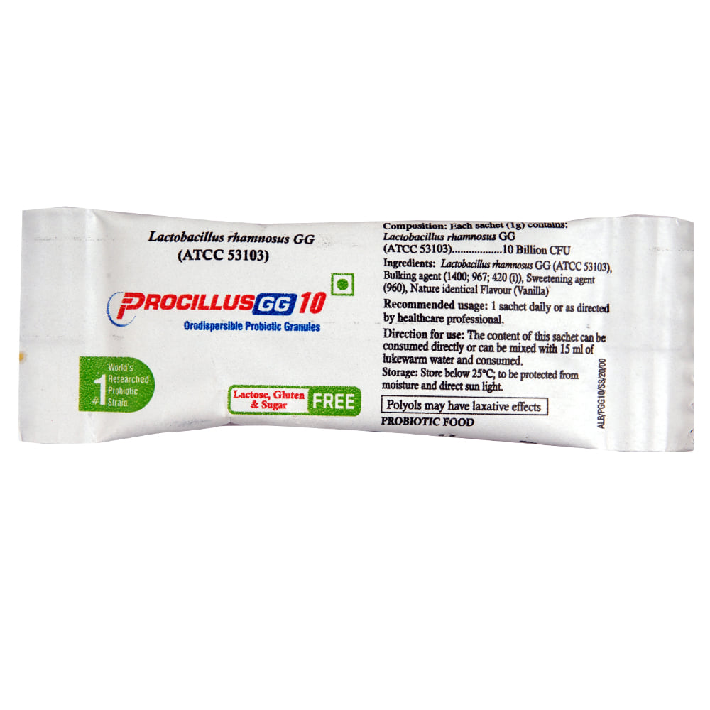 Procillus Sachet Buy Procillus-GG 10 Sachet 1 g Online at Best Prices | Wellness Forever