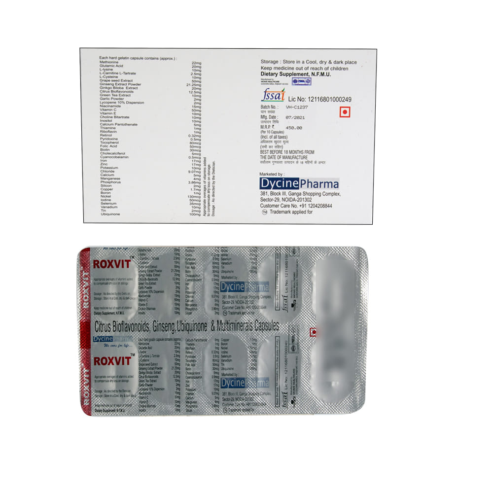 Buy Roxvit 10 Capsules Online at Best Prices | Wellness Forever