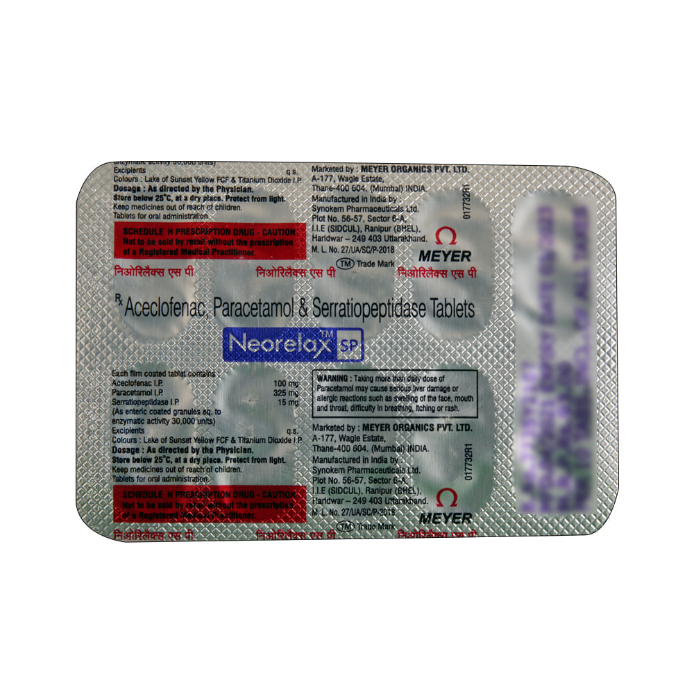 Buy Neorelax-SP 10 Tablets Online at Best Prices | Wellness Forever
