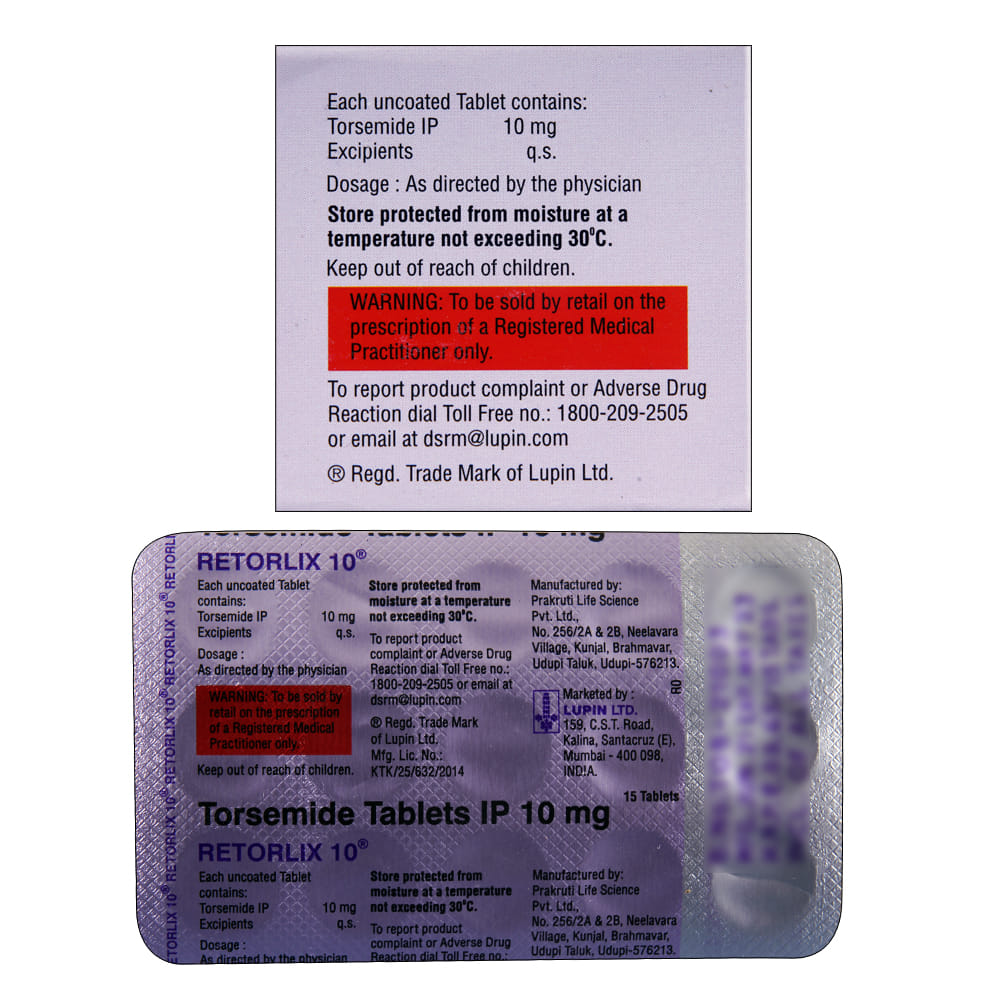 Buy Retorlix 10mg 15 Tablets Online at Best Prices | Wellness Forever