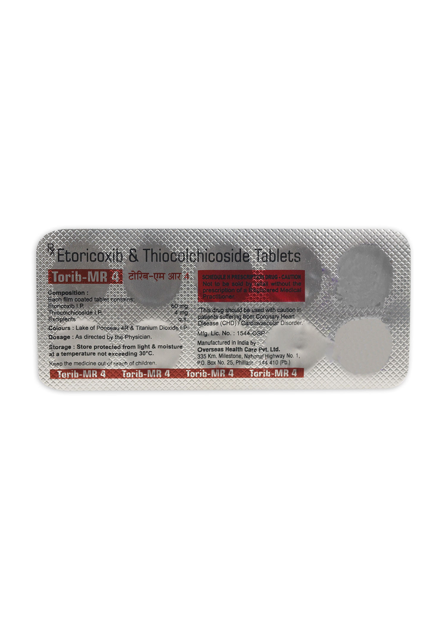 Buy Torib-MR 4mg 10 Tablets Online at Best Prices | Wellness Forever