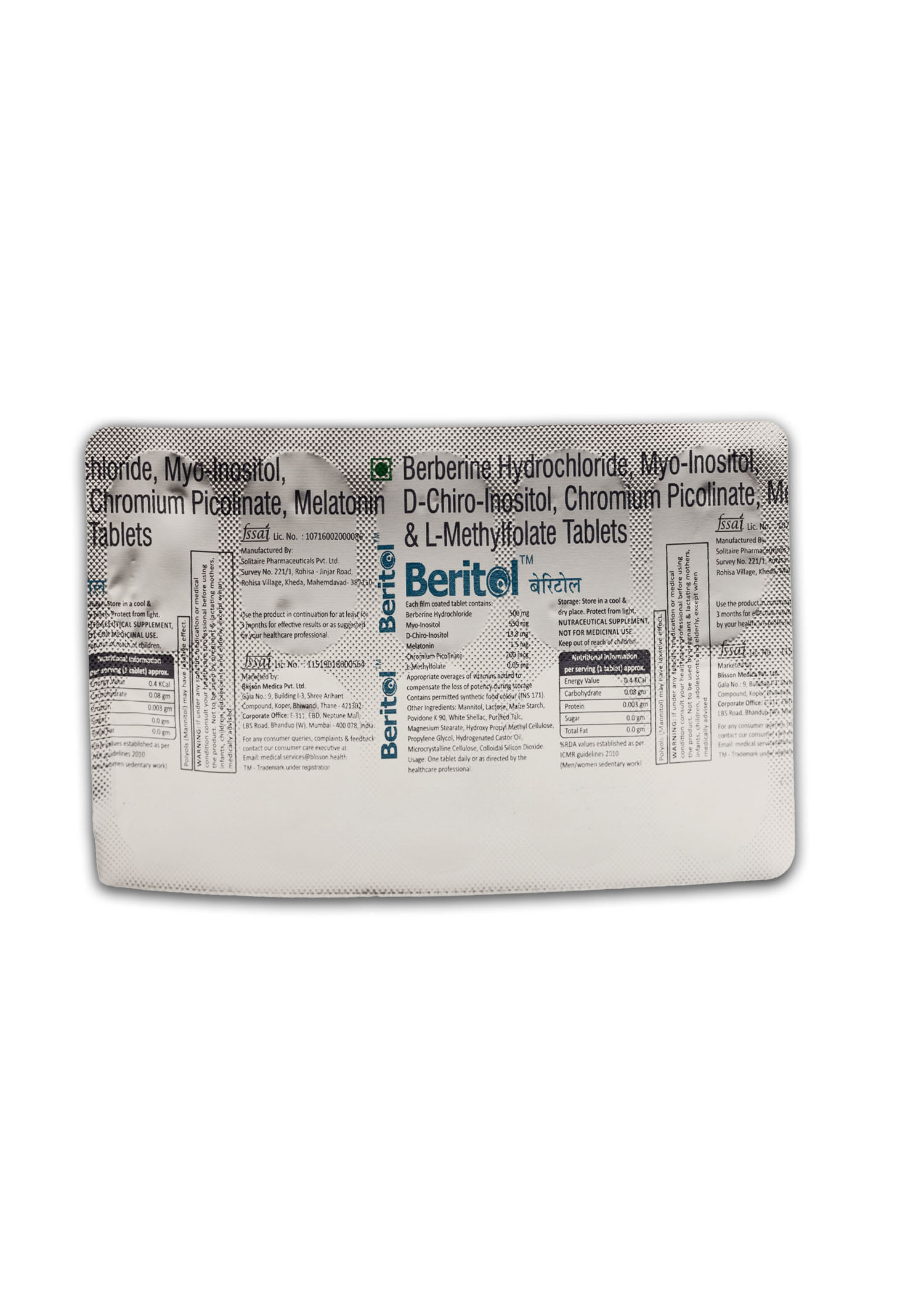Buy Beritol 10 Tablets Online at Best Prices | Wellness Forever
